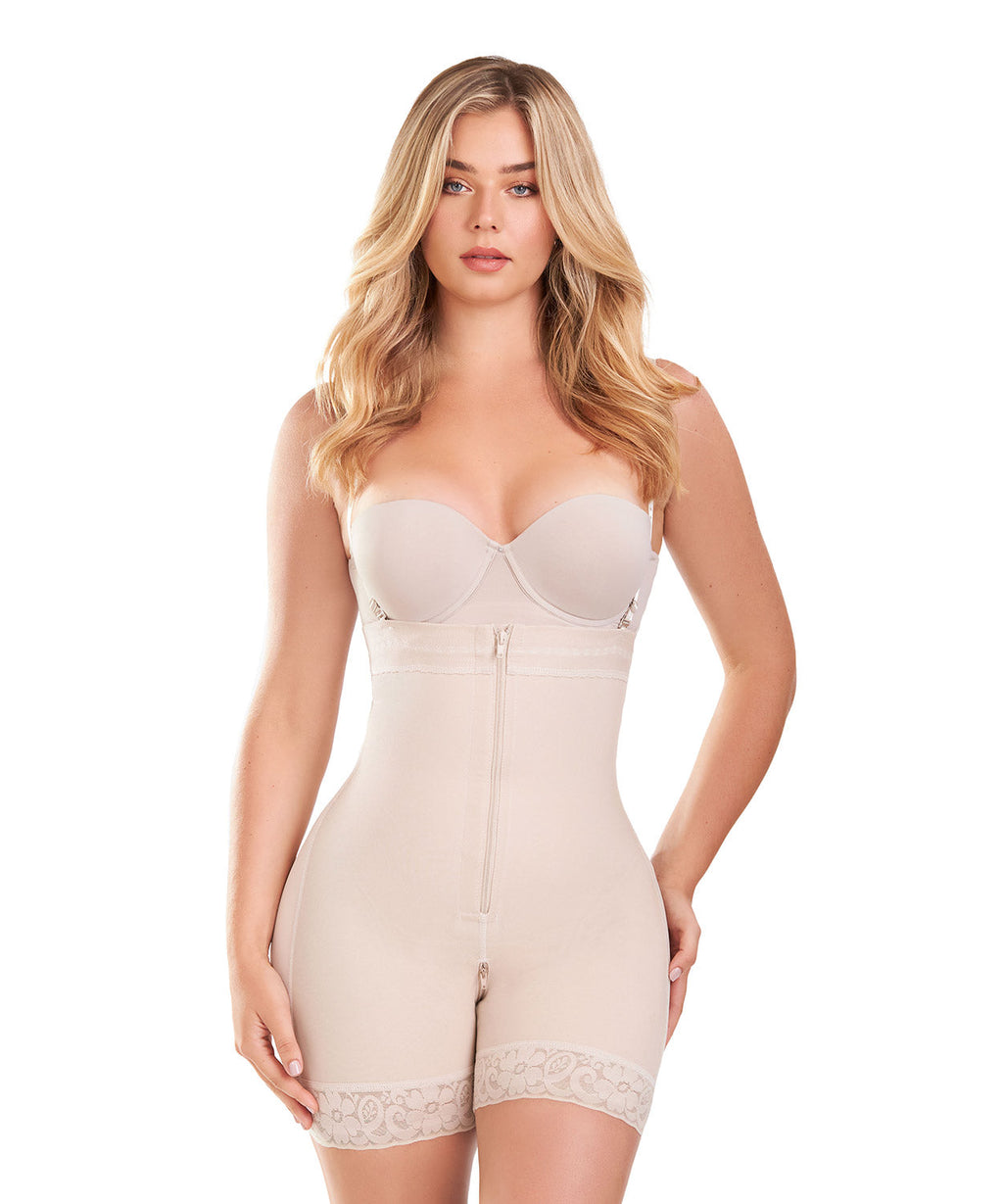 Faja strapless tipo short con control abdomen y efecto levanta glúteos – Ann Chery 1102