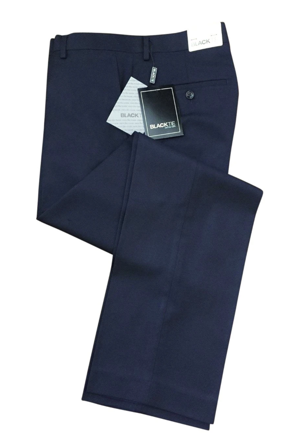 "Bradley" Heather Grey Luxury Wool Blend Suit Pants