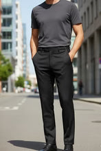 "Bradley" Midnight Navy Luxury Wool Blend Suit Pants