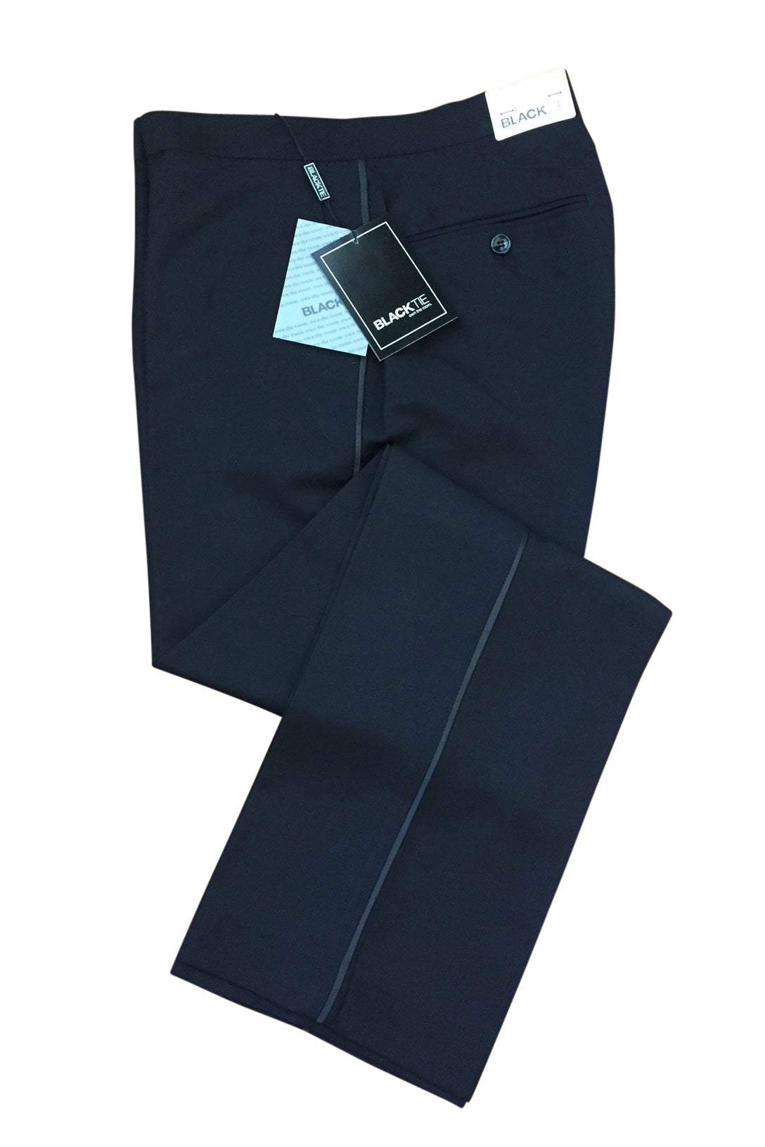 "Bradley" Heather Grey Luxury Wool Blend Suit Pants