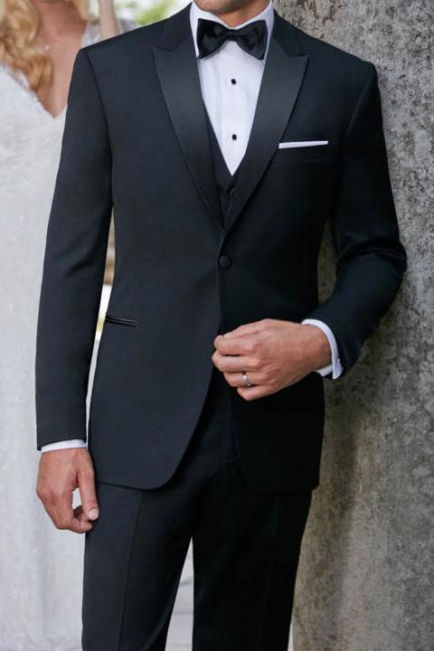 "Bradley" Heather Grey Luxury Wool Blend Suit Pants