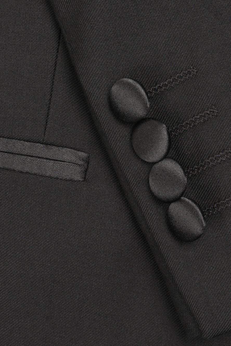 "Capri" Black Full Dress Jacket Peak (Separates)